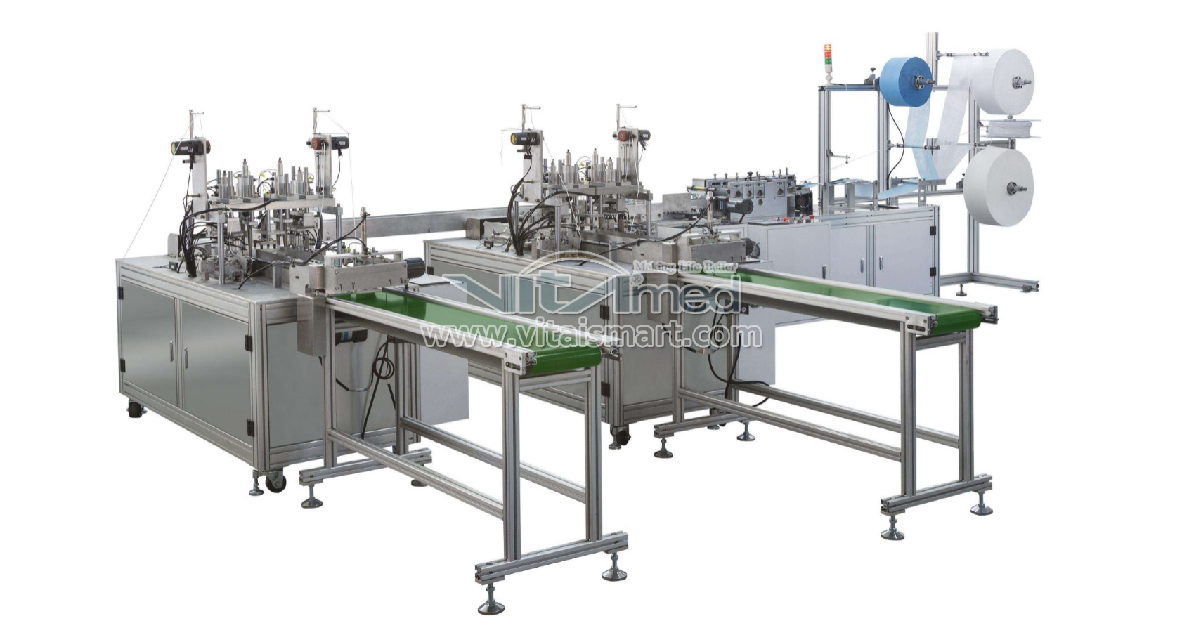 The automatic production line of disposable face masks